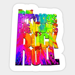 Puppy dogs and rainbows Sticker